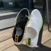 Black and white simple and versatile sports shoes for both men and women, comfortable and breathable casual running shoes details Picture